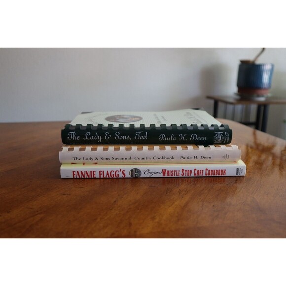 Paula Deen Cookbook Lot The Lady & Sons Savannah Country Too Set Spiral + Whistl - Picture 10 of 12